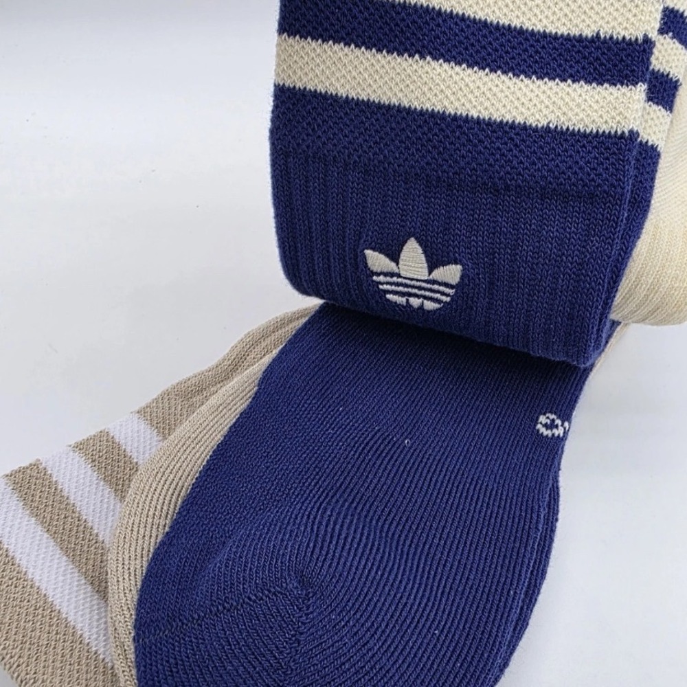 Adidas Crew Socks Unisex L Multicolor Excellence Cushioned Arch Compressio 3 Prs - Picture 3 of 8